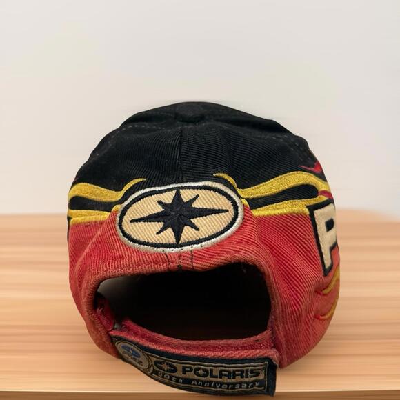 Vintage Polaris Fire One Flame Racing Embroidered Adjustable Cap Hat Adult Men’s - Picture 6 of 9